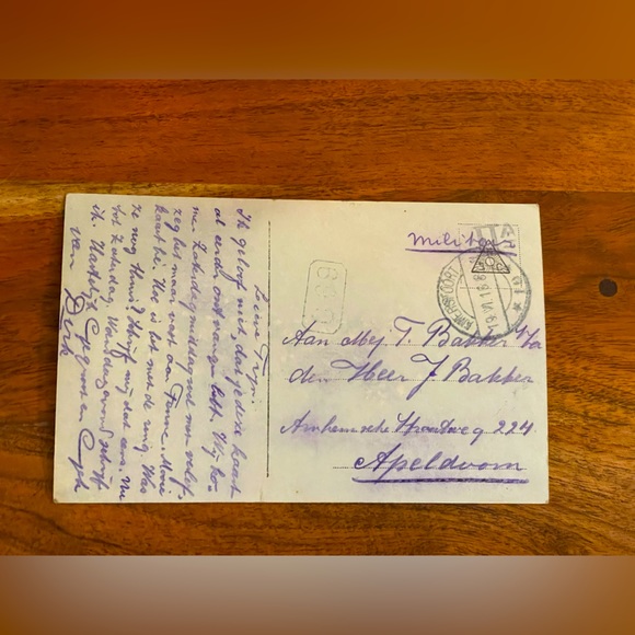 RARE VINTAGE 20th Century Postcard 1919 Nederland - Picture 3 of 5